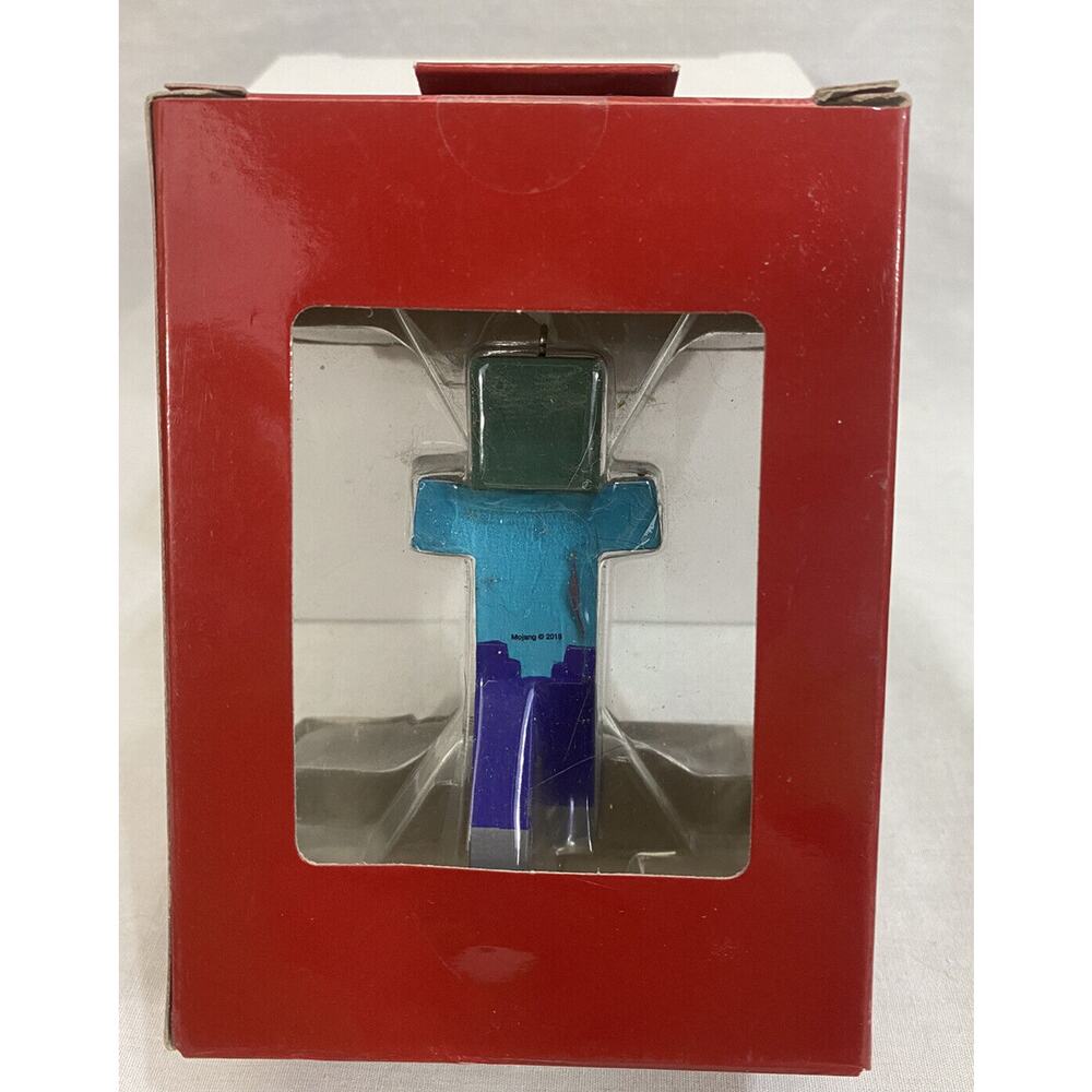 NEW Hallmark Red Box Minecraft ZOMBIE‎ Holiday Christmas Tree Ornament - 2018 - Picture 2 of 2